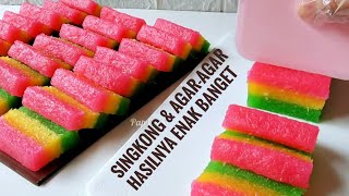 SAYA TAMBAHKAN 1 BAHAN‼️HASILNYA DINGIN TETAP LEMBUT ENAK BANGET OLAHAN SINGKONG AGAR-AGAR