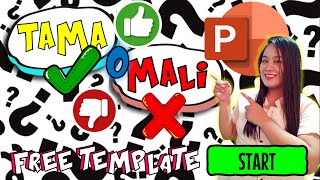 TAMA O MALI (TRUE OR FALSE) Powerpoint Game | Free Template screenshot 2
