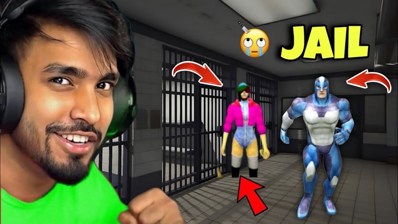 rope hero vice town in jail 😱 : rope hero vice city artica & rope hero ...