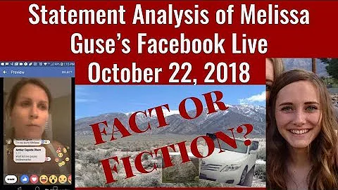 Statement Analysis of Melissa Guse's October 22, 2...
