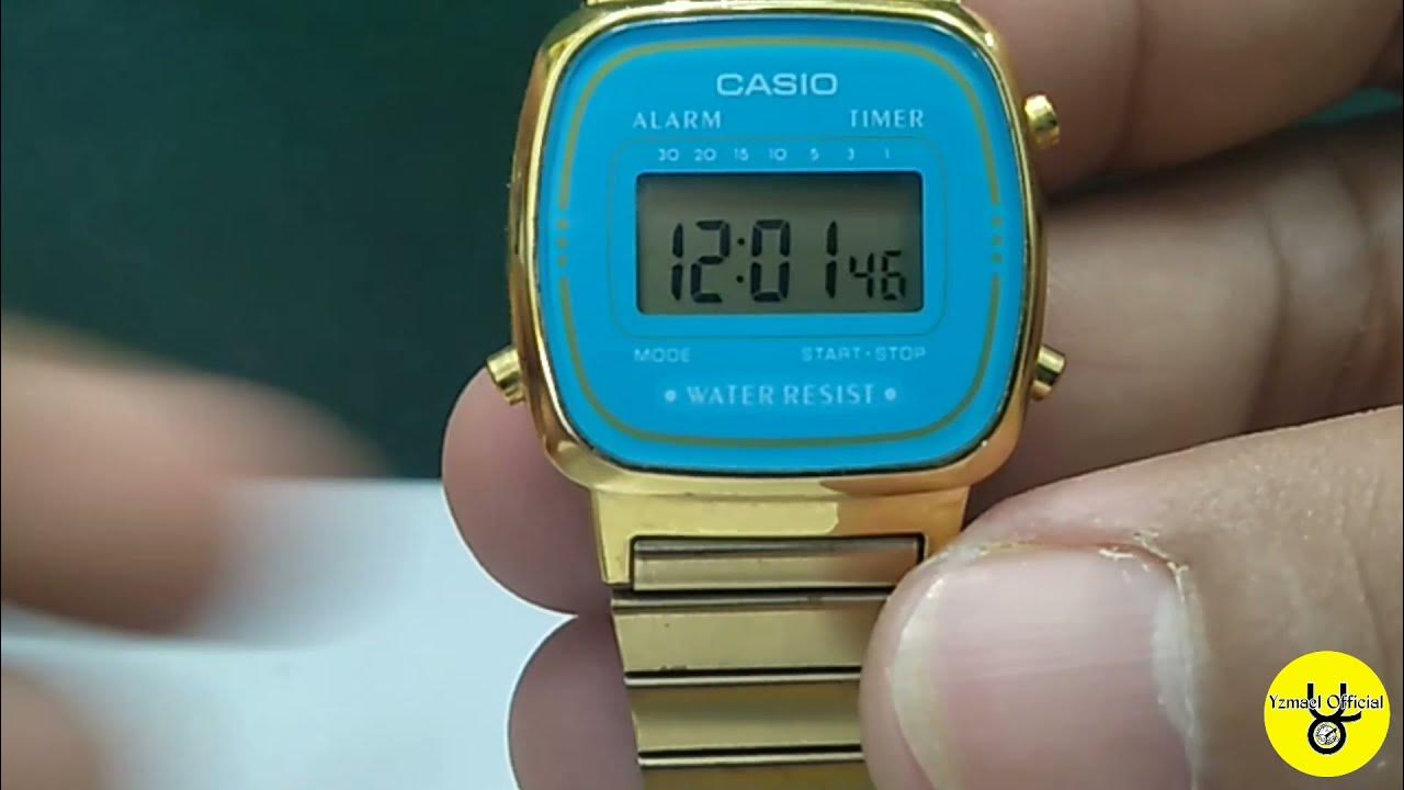 How to set time casio la670w youtube