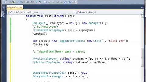 Use Covariance and Contravariance in VS 2010 PART 3