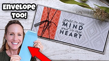 Simple Slimline Card & DIY Envelope!