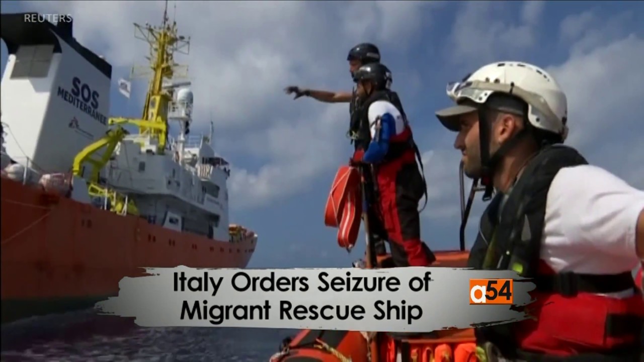 Italy Seizes Migrant Rescue Ship Aquarius amid Waste Traffic Charges ...