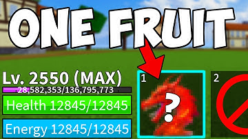 Blox Fruits Level 1 - 2550 but I Only Get 1 Fruit [FULL MOVIE]