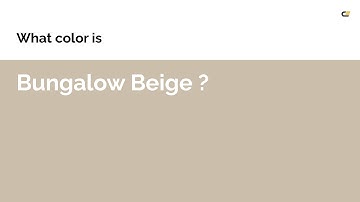 Bungalow Beige color #cbbeaa hex color - Yellow color - Cool color cbbeaa
