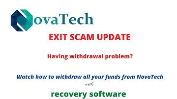 NovaTech Exit Scam, Novatech withdrawal problem, this is how to withdraw all your money