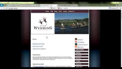 LinkWYOMING RSS Feed Tutorial