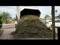 Building farm roads from free wood chips - YouTube