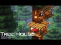 Minecraft Tree House Tutorial ｜How to Build a Starter House in Minecraft