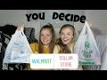 Instagram Followers Choose Dollar Store vs Walmart School Supplies ~ Jacy and Kacy