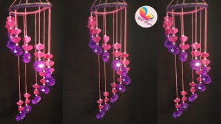 How to make wind chime out of paper - Handmade paper jhumer/ paper craft idea