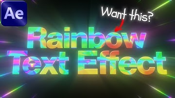 How to EASILY Make Colorful Text in After Effects! [Tutorial]