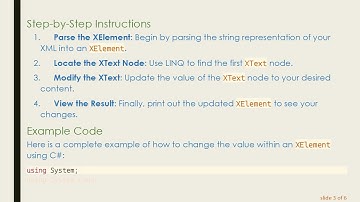 How to Change the Value of XElement in C#