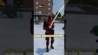 İbo'ya katana kullanmayı öğretiyorum #vr #oyun #keşfet #komik #deadpool