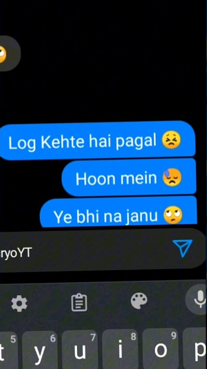 Maine Royaan X Log Kehte Hai Pagal | Chatting Lyrics Status |  #shorts #viral #trending #status