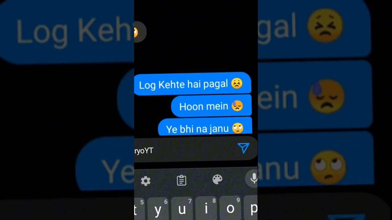 Maine Royaan X Log Kehte Hai Pagal | Chatting Lyrics Status |  