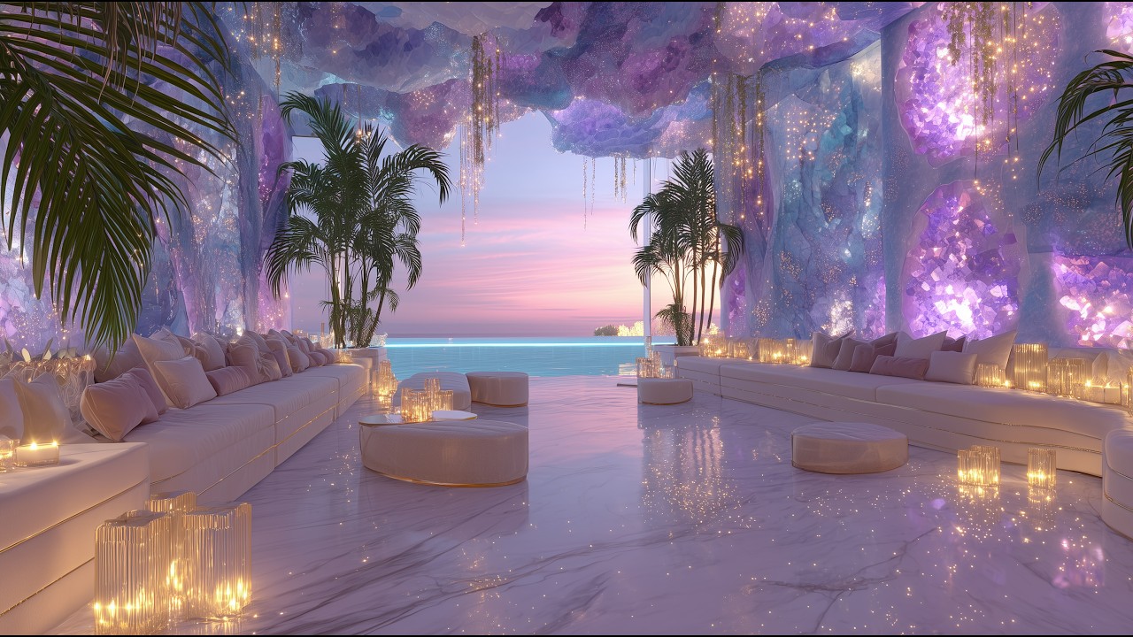 Crystalline Realms of Starlight: A 4K Visual Healing Journey into Cosmic Palaces | ELR-006