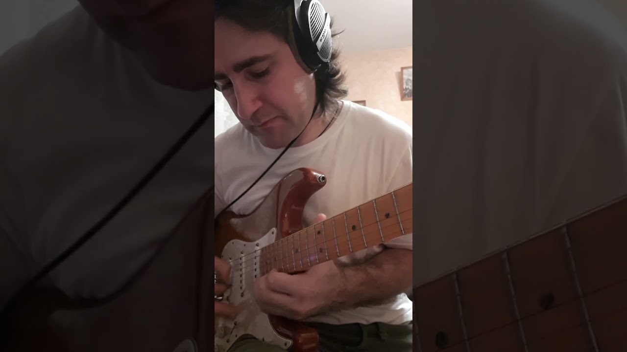 The first exercise from the Vinnie Moore school is a descending triplet passage in D minor.