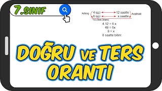 Doğru Ve Ters Orantı Taktikli Konu Anlatımı 7.Sınıf Matematik