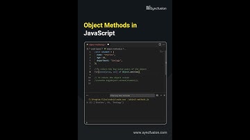 Object Methods in JavaScript