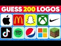 Guess the Logo in 2 Seconds | 200 Famous Logos 🍏🥇 Logo Quiz 2025