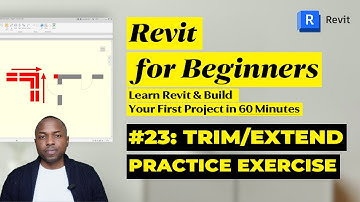 Revit Tutorial for Beginners: Part 23: Practicing the Trim/Extend in Revit
