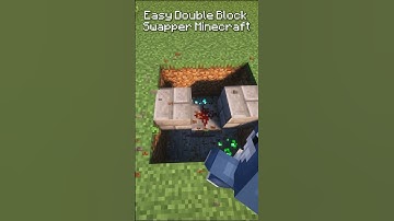 Easy double block swapper minecraft #minecraft #tutorial