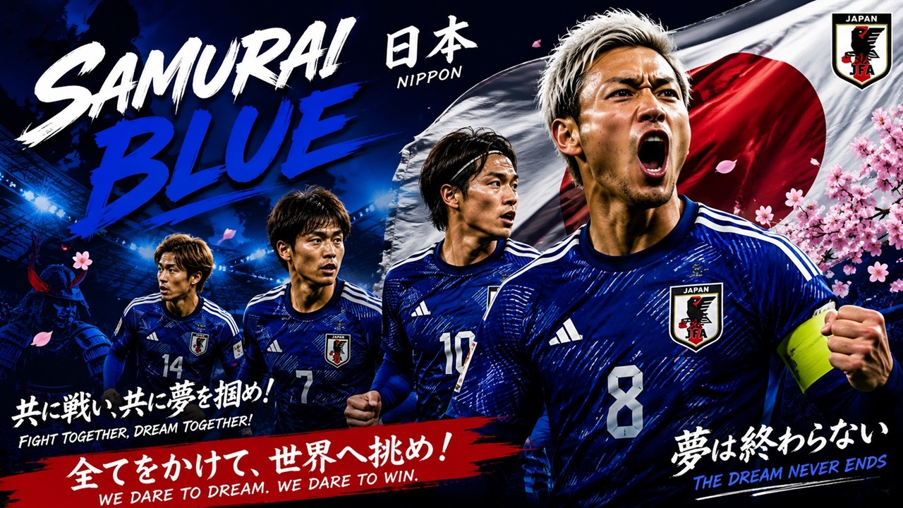 🇯🇵🔥 侍ブルーの夢 | 日本代表応援ソング 2026 ⚽🏆 - YouTube