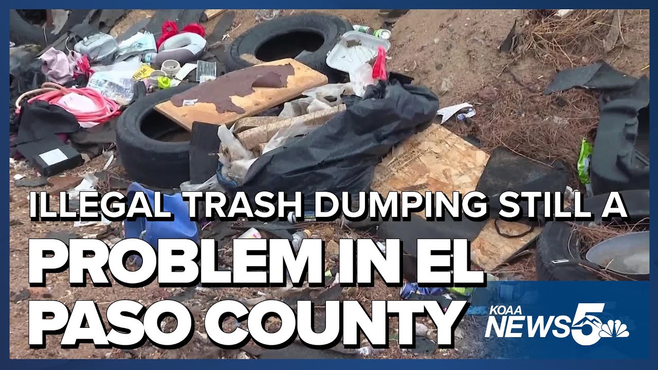 Illegal trash dumping still a problem in El Paso County - YouTube