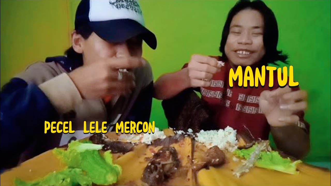 MUKBANG PECEL LELE MERCON +LALAPAN MENTAH ALA KANG ANDRI ! LUDES GA ...