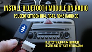 Bluetooth USB SD MP3 RD3 Radio passend fü Peugeot 106 206 307 406 407 806 807