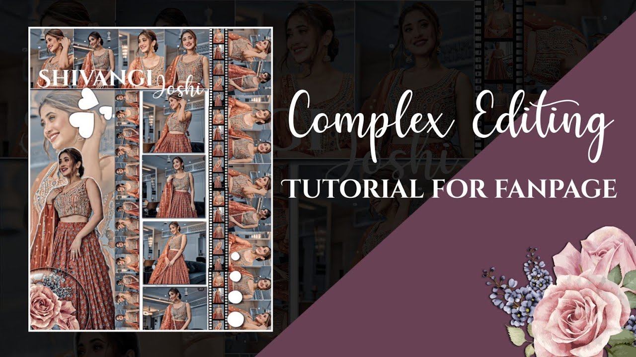 Complex Editing Tutorial For Fanpages🥥||picsart editing tutorial ...