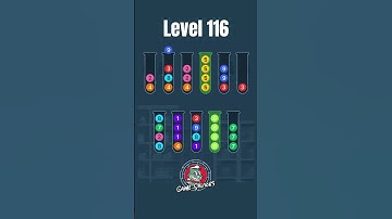 Solve Level 116 - Ball Sort Candy Sort Puzzle Game @GameSaviors #ballsortpuzzlegameplay #gameplay