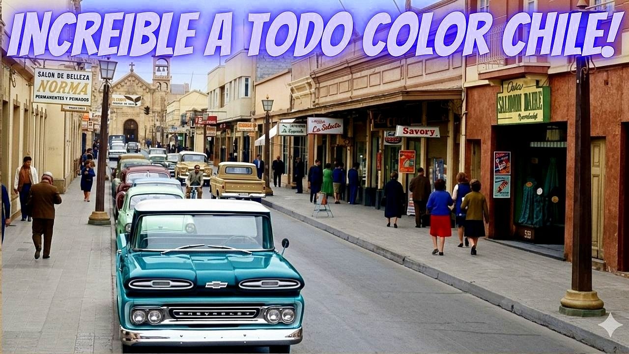 SORPRENDENTE!: CHILE ANTIGUO AÑOS 60, FOTOS REALES RESTAURADAS y a COLOR