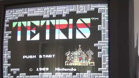 [NES Tetris] My first PAL Level 19 console left well tetris