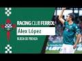 SALA DE PRENSA | Álex López capitán del Racing Club de Ferrol comenta la trayectoria del club.