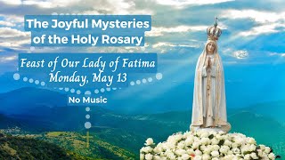 Virtual Rosary - Feast of Our Lady of Fatima Monday May 13, 2024 - Joyful Mysteries Rosary No Music