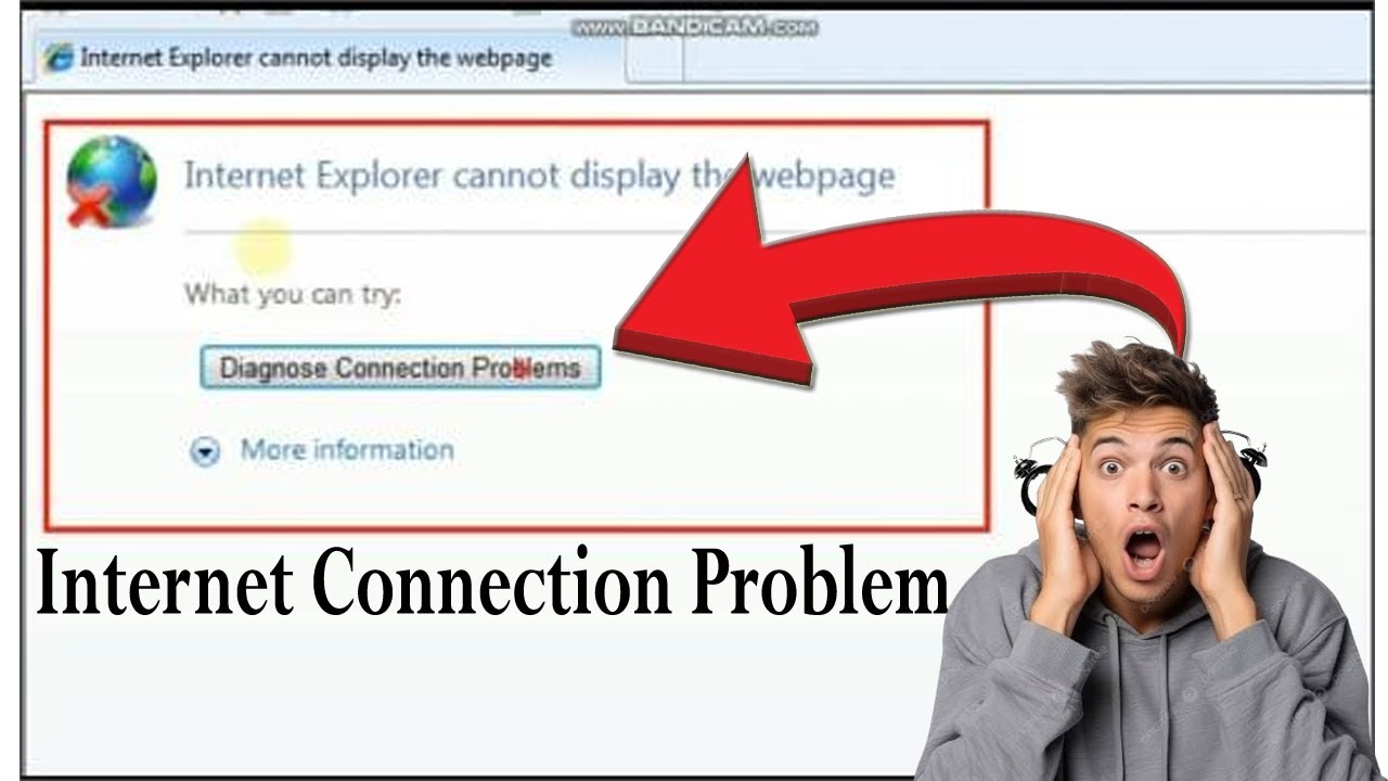 Internet Exploer cannot display the webpage .| Diagnose connection ...
