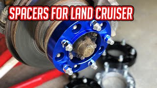 Watch this before getting wheel spacers for your 100 series Land Cruiser Lexus LX470