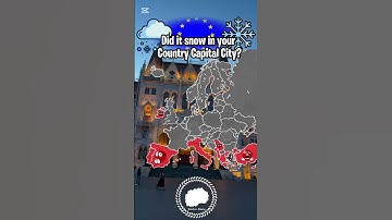 Did it snow in your Country’s Capital City? #maps #mapping #Europe #geo #geography 