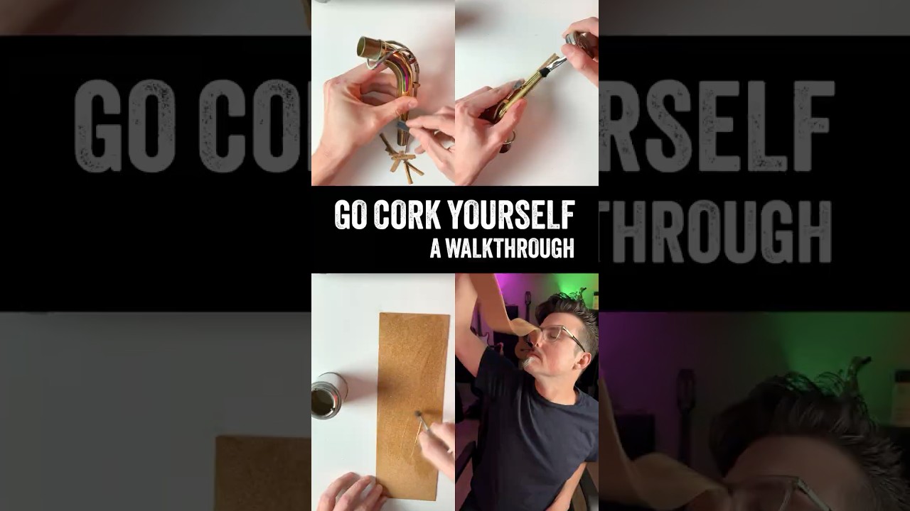 Cork your own neck the hard way. #saxophone #repair #cork #musictheory #brass #woodwind