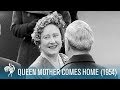 Queen Mother Comes Home (1954) | British Pathé