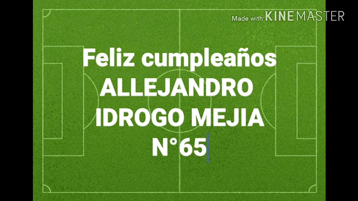 Feliz cumple alejandro idrogo