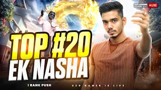 TOP 20 HOKE RAHEGA | CONQUEROR RANK PUSH DAY - 11 | BGMI LIVE | UZU GAMER