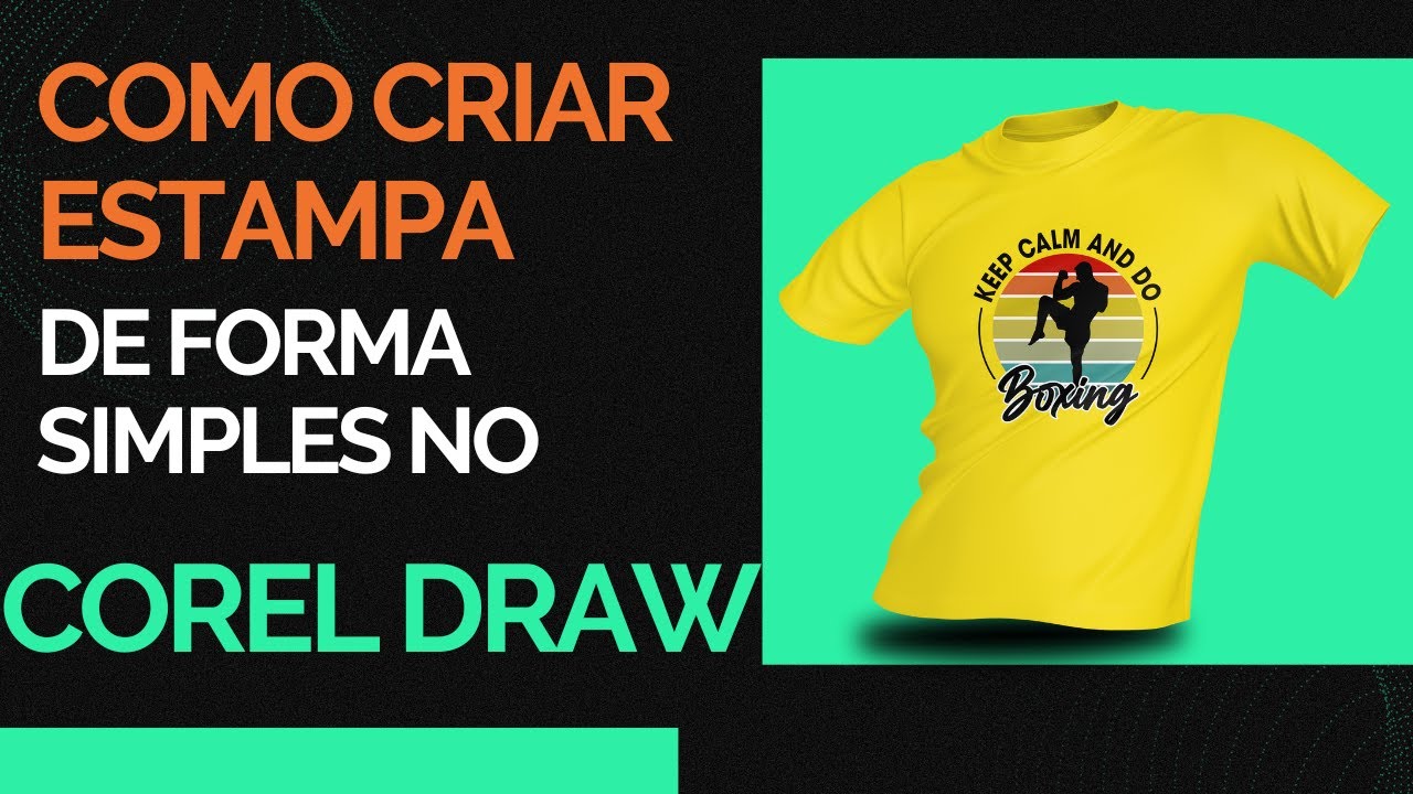 COMO CRIAR ESTAMPA DE CAMISETA CO COREL DRAW - YouTube