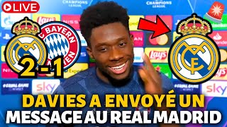 💥BOMBE EN ALLEMAGNE! DAVIES A CHOQUÉ TOUT LE MONDE! PERSONNE NE L'ATTENDAIT! NOUVELLES REAL MADRID