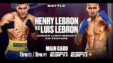 Henry "Moncho" Lebron (PUR) VS Luis "Popeye" Lebro...