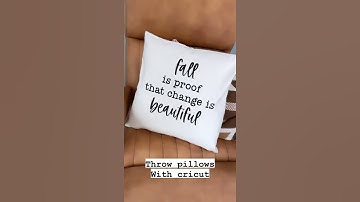 🎃 Throw Pillows With Cricut