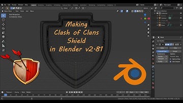 Modeling Clash of Clans Shield in Blender v2.81. | Easy and Simple Modeling | Speed Build